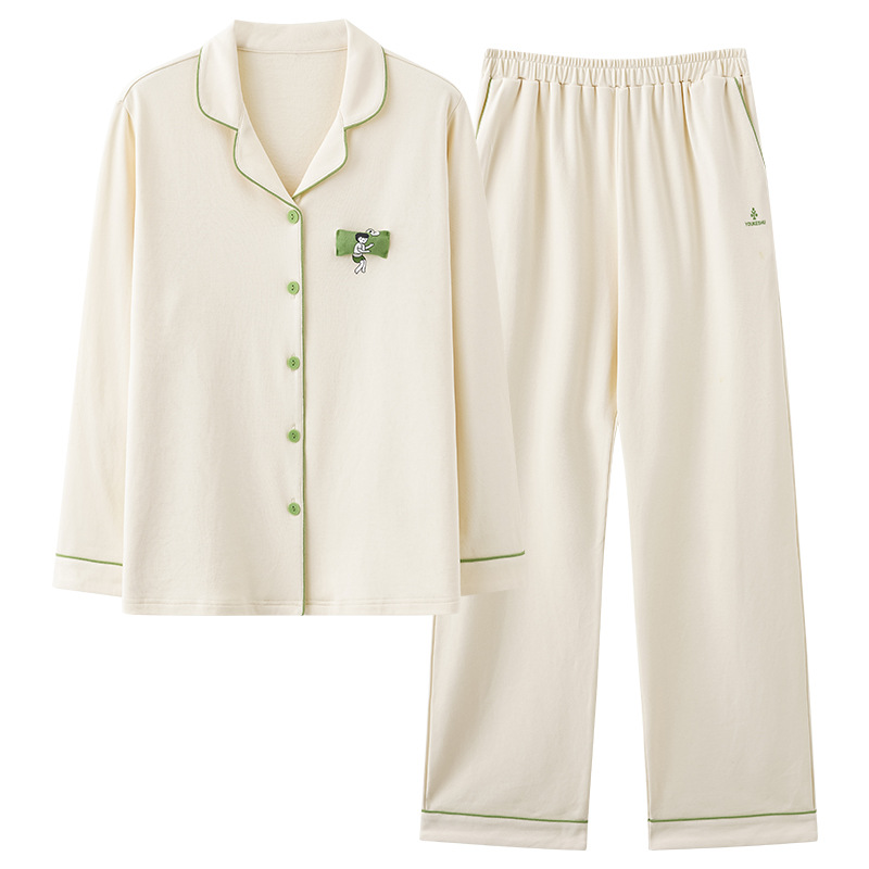 Pijamas de pareja estilo primavera y otoño, conjunto de ropa de dormir a rayas frescas de estilo coreano nuevo 2025 para hombre y mujer, manga larga, a la moda