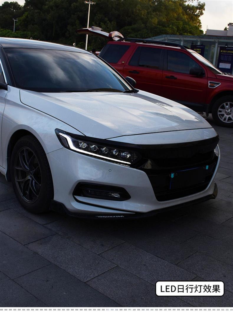 Dragon King Tenth Generation Accord Headlight Assembly Modified Led Crystal Matrix Lens Running Light Sequential Turn Signal