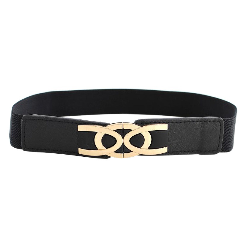 Cinturón elástico elástico con hebilla de aleación para mujer, vestido de moda decorativo estrecho, sello de cintura, cintura, dos tamaños