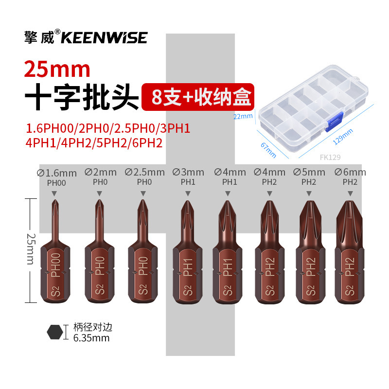 十字短批头套装超短内六角披头一字梅花带孔三角五星U型四方25mm|undefined