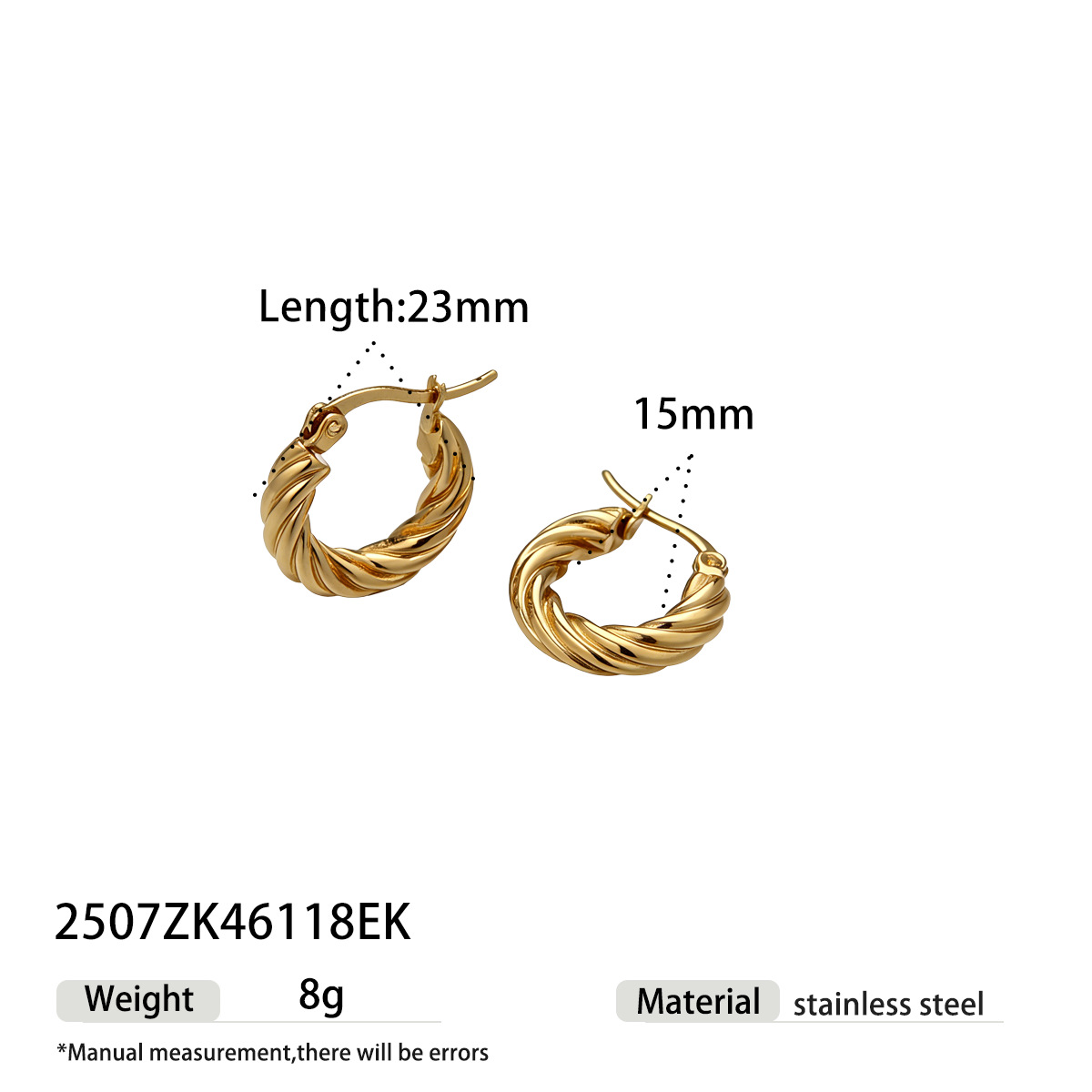 TENA Europa y los Estados Unidos venta caliente de anillo de acero inoxidable de acero de titanio de moda de diseño lineal pernos de orejas joyas transfronterizas