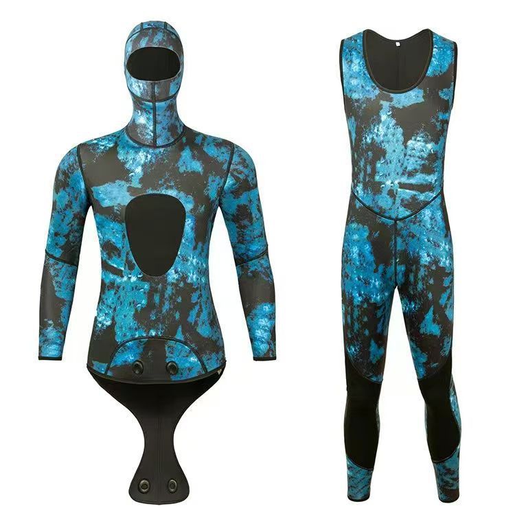 3MM 위장 블루 스플릿