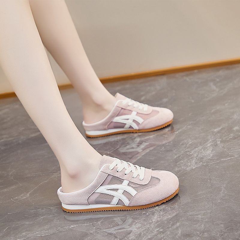 Zapatillas para mujeres zapatillas de soleas gruesas zapatillas de un pedazo 2025 nuevas zapatillas casuales de malla de verano