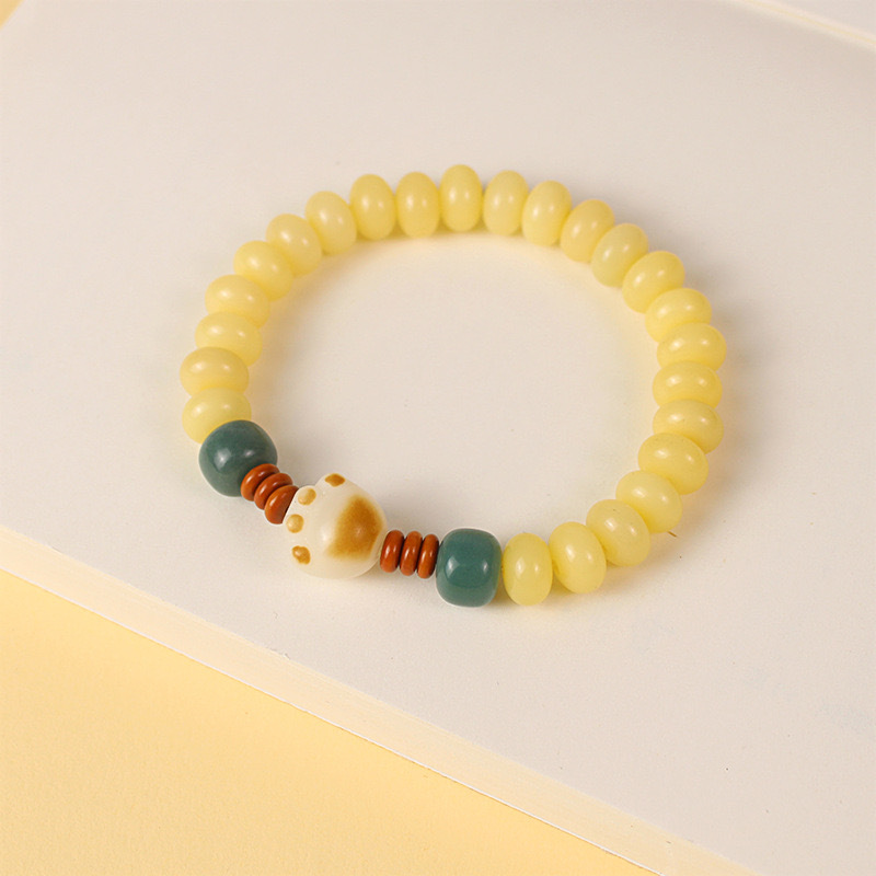 Original Ecología rica multi-tesoro pulsera de raíz de Bodhi color caramelo solo círculo bobinado suave tiro alto tres colores pulsera Bodhi