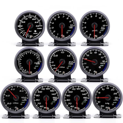 12V avtomobil cihazı, 60mm, su temperaturu, yağ temperaturu, yağ təzyiqi, gərginlik