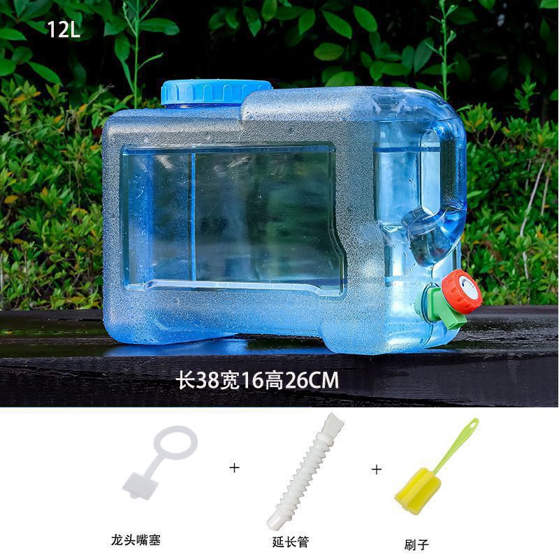 户外水桶车载自驾储水箱纯矿泉水家用储水用蓄水塑料桶带盖带龙头|undefined