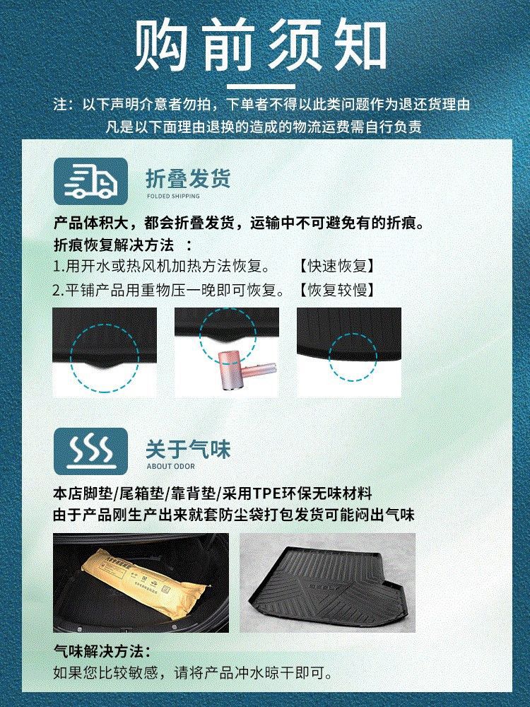Suitable for Tpe25 24 Mercedes-Benz Eqb260 Five-Seven-Seater Special Tpe Trunk Mat Car Supplies Trunk Mat