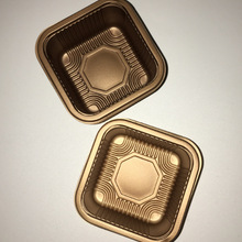 厂家直供中秋月饼托蛋黄酥PET透明食品包装盒 PP咖啡吸塑包装内托