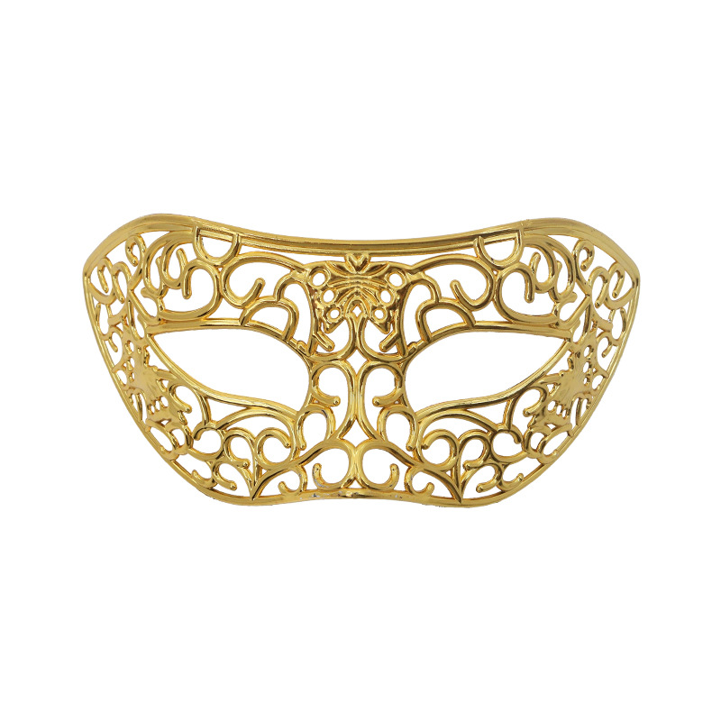 Venta caliente transfronteriza galvanoplastia calada Carnaval de Halloween multicolor de media cara Los hombres admiten máscara de fiesta máscara de bar