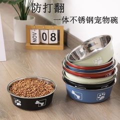 犬と猫用のユニバーサルステンレス鋼のライスボウル、滑り止め犬ボウル、ペットボウル、キャットフードボウル、飲料水、転倒防止フィーダー、ペット用品