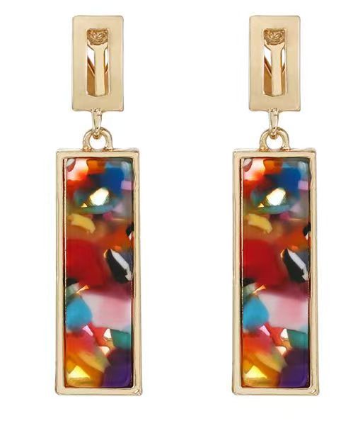 Square ear clip style color