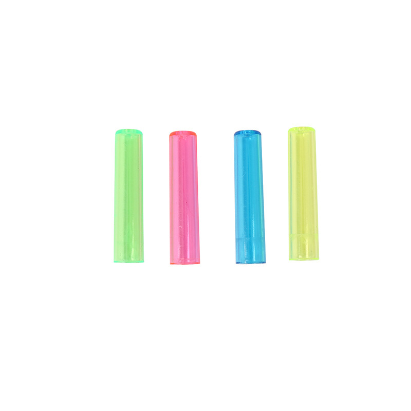 Agarre de lápices, color caramelo, juego de funda de color transparente, funda de lápiz, casco de bolígrafo creativo transparente, tapa de seguridad, papelería al por mayor