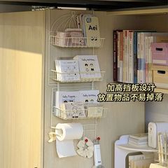 学生宿舍卧室收纳架寝室书桌上侧面置物架下铺高颜值铁艺挂篮挂架