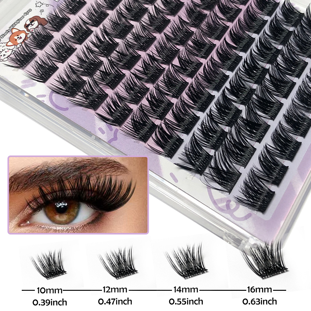 Comercio exterior venta caliente de gran capacidad densa FD12 mezcla de pestañas libro barbie perezoso segmento auto injertado pestañas falsas