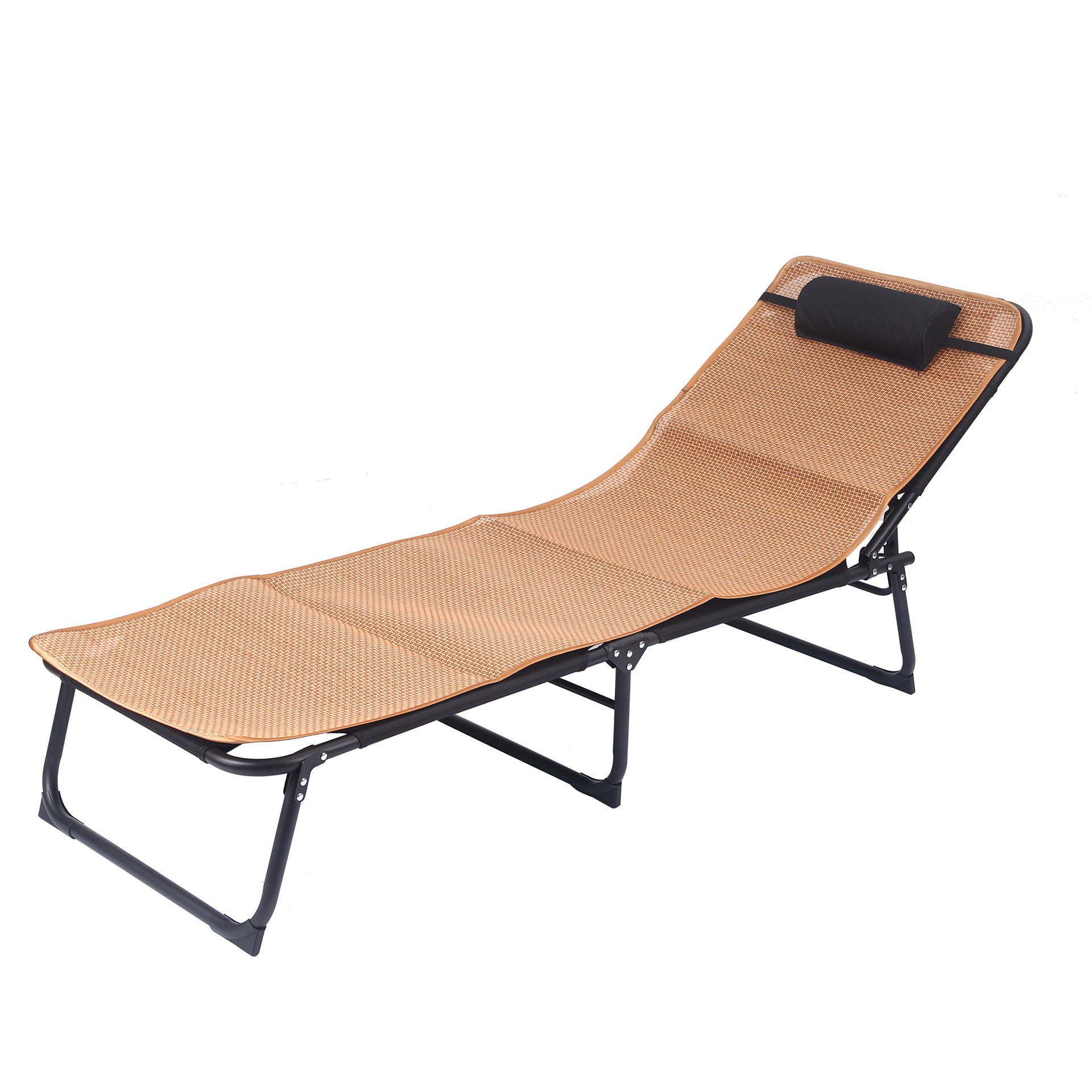 Cama plegable individual portátil para exteriores, tumbona plegable simple para ocio, ideal para oficina, venta al por mayor.