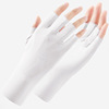 Summer silk thin gloves for manicure, fingerless