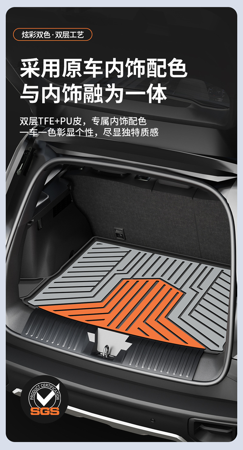 Suitable for Haval H6, Big Dog, Menglong, Xiaolong Max, H6L, Special Colorful Tpe Car Trunk Mat