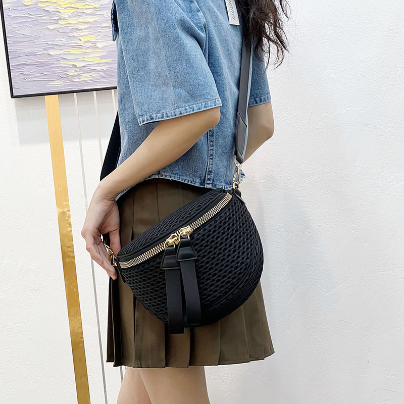 跨境Bag马鞍包柔软复古网包超轻休闲包百搭斜挎包潮
