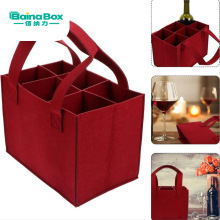 供应毛毡葡萄酒袋 红酒毛毡袋圣诞结婚酒类收纳袋礼品酒袋