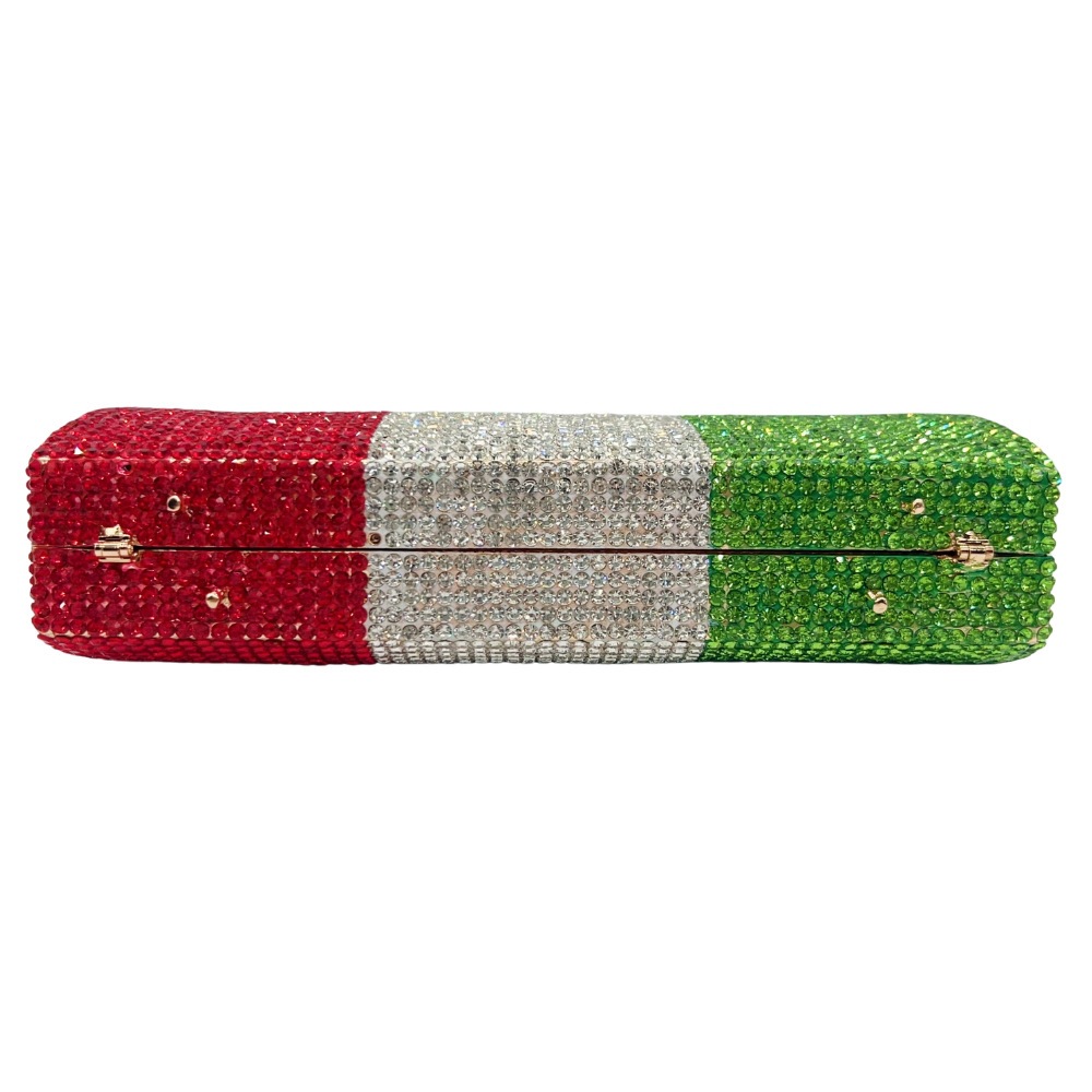 Bolsa de cristal de diamantes italianos bolsas de cena industria pesada vestidos de diamantes bolsas de mano para mujeres