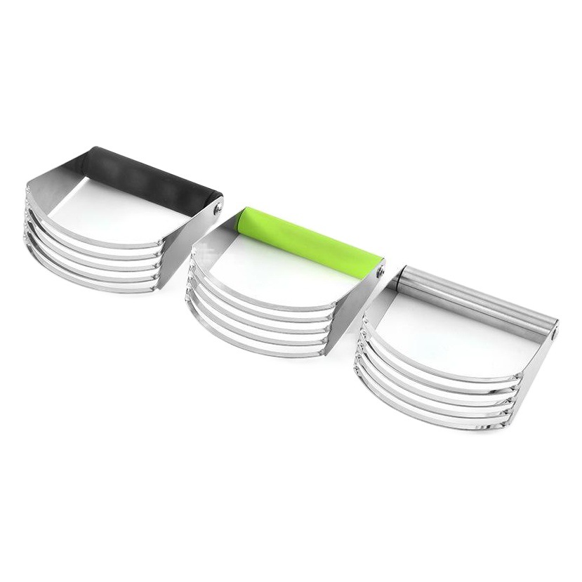 Venta directa de fábrica de batidor de masa de acero inoxidable, mezclador de mantequilla y harina, cortador de masa para crema, herramientas de repostería para galletas