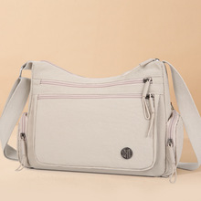 新款尼龙布包女多隔层休闲轻便百搭斜挎包韩版女士简约时尚单肩包