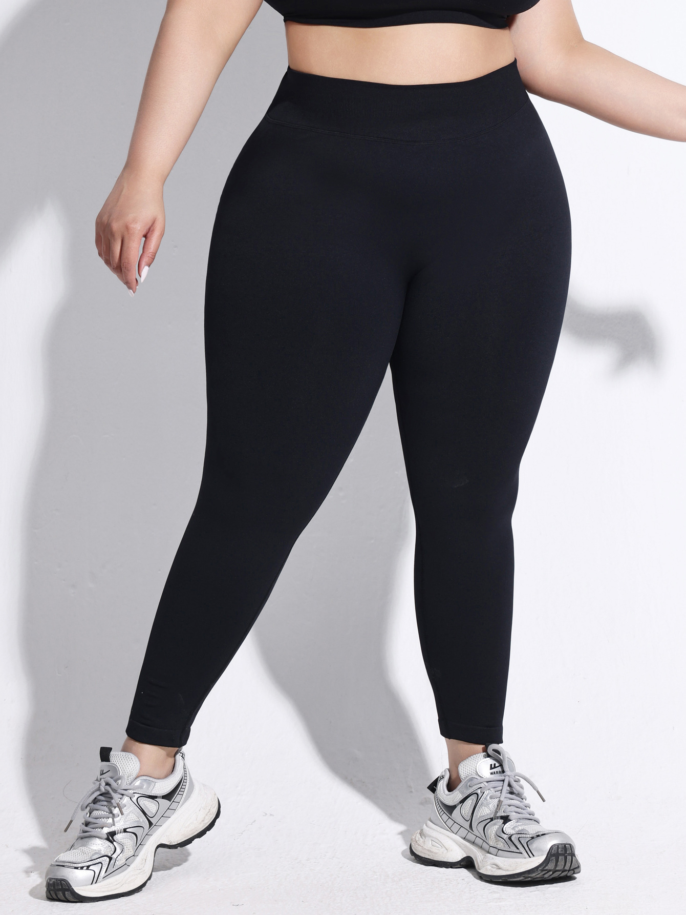 Pantalones deportivos de cintura alta antideslizante de color sólido de los Estados Unidos y Europa, pantalones deportivos de entrenamiento, pantalones deportivos de base