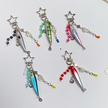 小众Fish Keychain仿生鱼钥匙扣海洋小鱼多节鱼路亚包包挂件跨境