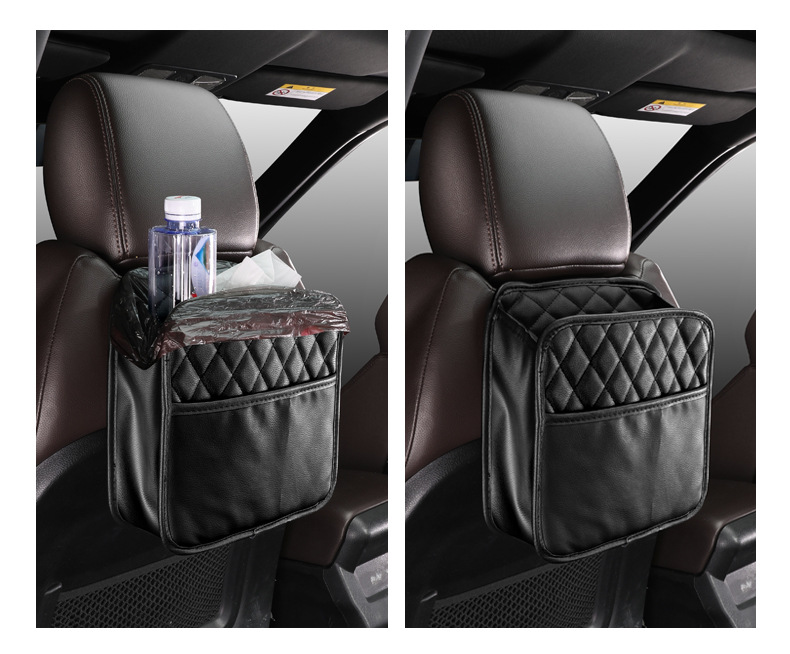 Car interior supplies car front seat rear tissue box umbrella storage pocket storage box car trash can