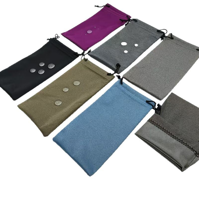 Mayorista gafas de sol bolsa de gafas de sol bolsa de almacenamiento impermeable bolsa de tela de ojos de alta calidad para hombres y mujeres bolsa de polvo en stock