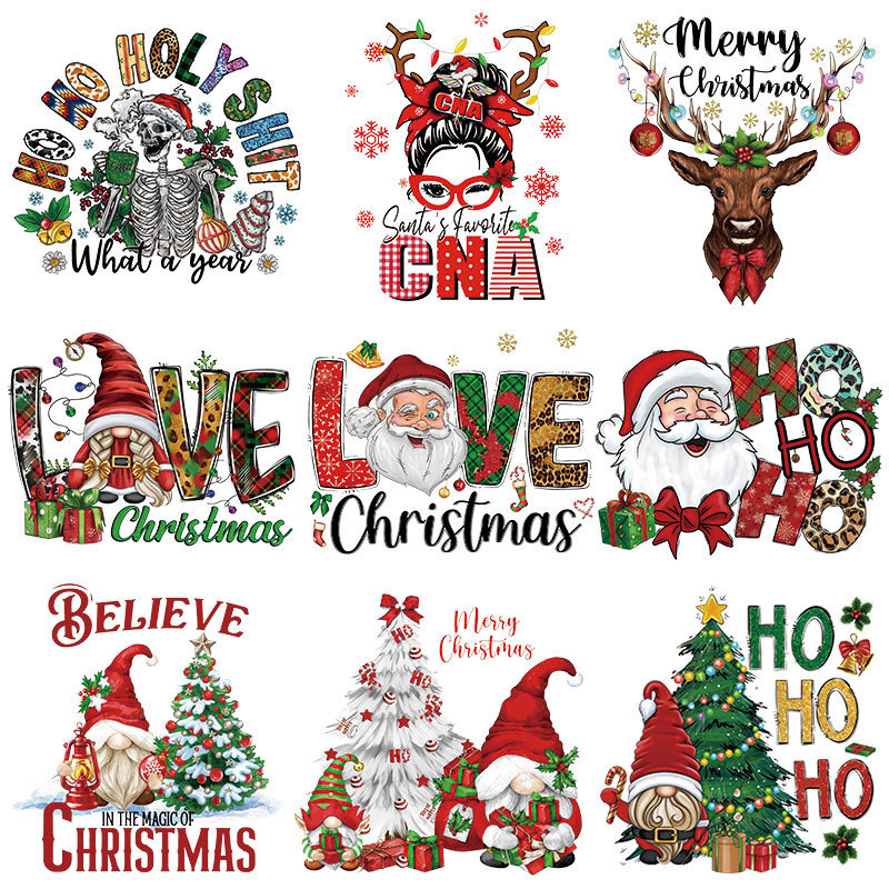 国境を越えて老人のクリスマスに服のプリントを熱転写するシールの耐水洗い熱転写シールを熱転写する|undefined