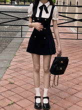 假两件连衣裙女春秋冬2024新款学院风公主裙收腰甜美裙子