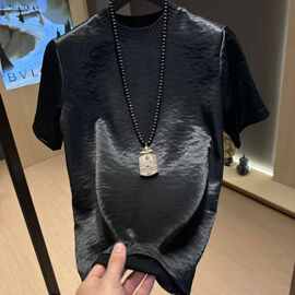 高品质骑士--秋款新款轻奢休闲时尚原版短袖男一件代发