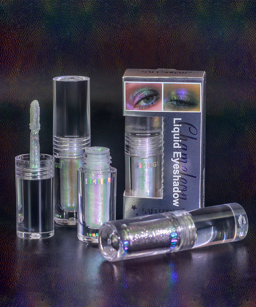 SAM SUGAR Chameleon Pearlescent Liquid Eyeshadow, Farbwechselnd, Aufhellend, Feiner Glitzer, Festtags-Look_voghion.com