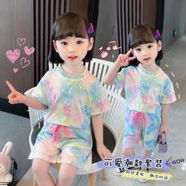 女童网红套装2026夏装新款中小儿童装女宝宝夏季短袖薄款两件套