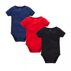 A set of A-class newborn children's summer short-sleeve pure cotton triangle T-shirt for babies, 0-2 years old, drop shipping one piece