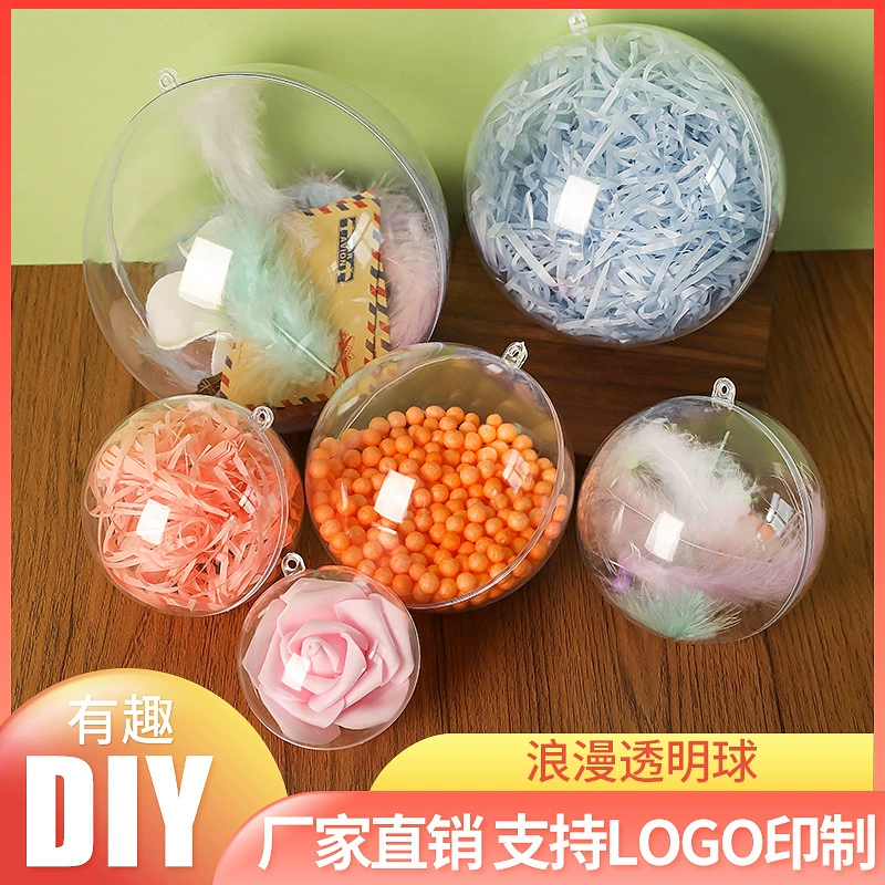 3-20cmPS полый пластиковый прозрачный шар торговый центр фестиваль креативный рождественский шар свадебные украшения круглый шар