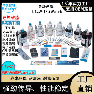 Huanneng Zhiyan Thermal Grease Hy510 Syringe Thermal Paste 1.42-7.15W Computer Cpu Silicone Grease High Thermal Paste