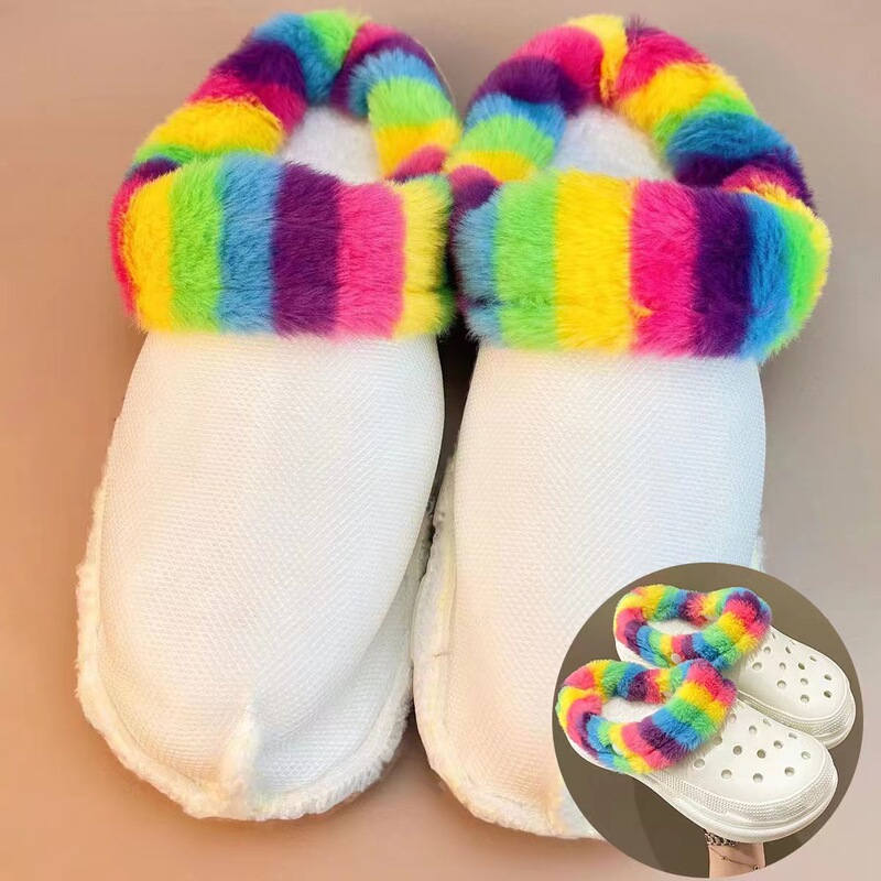 Cross-border independent station Amazon hole shoes color shoe cover replaceable warm shoe cover hole shoes warm cover Cross-border independent station Amazon hole shoes color shoe cover replaceable warm shoe cover hole shoes warm cover