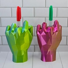 �羳�¿�Middle Finger Pen Holder ��ָ�ʼܰڼ�3d��ӡ