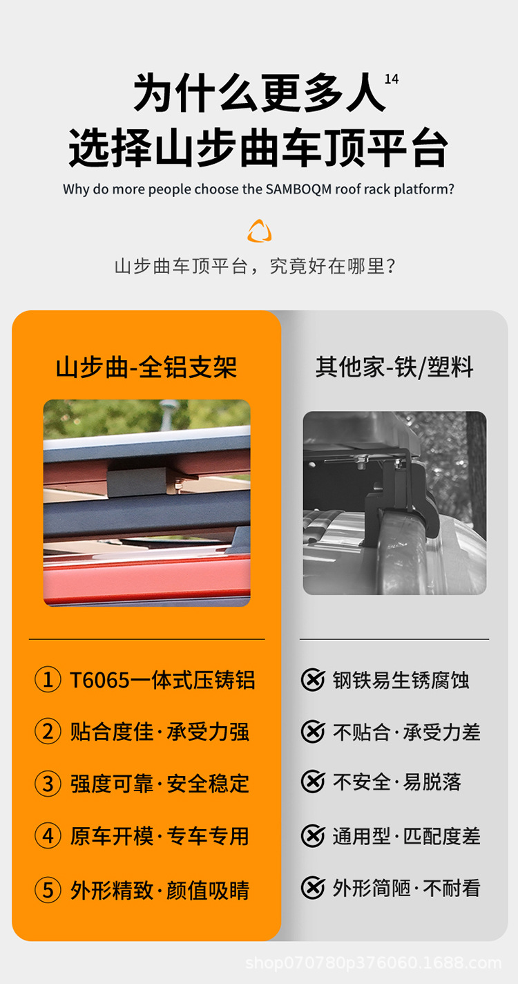 Tank 300 Roof Rack Ladder School Bag Mountain Curve Brand Non-Destructive Installation Modified Platform