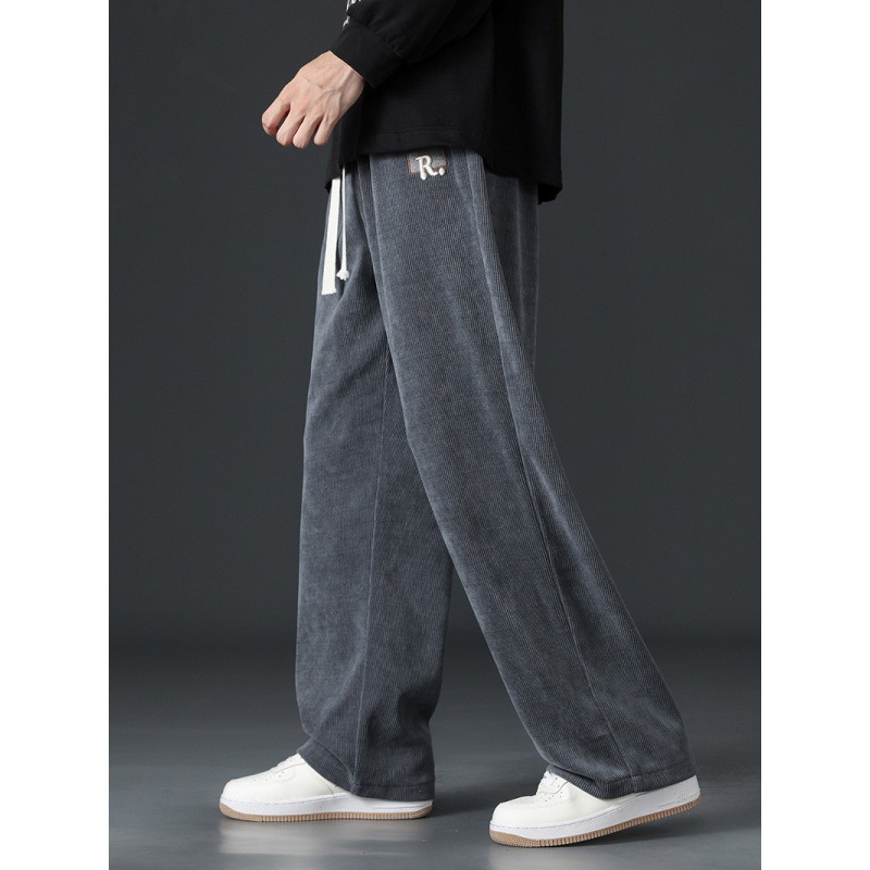 Bo 'ao pantalones masculinos primavera y otoño nuevos pantalones deportivos casuales rectos de estilo americano pantalones de piernas largas pantalones sueltos