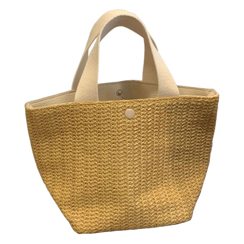 イン 2025 新しい海辺夏のビーチ休暇夏の牧歌的なスタイル織バッグレトロポータブルわらバッグ女性のための