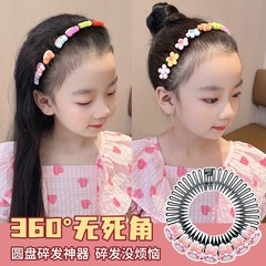 Children's forehead fringe magic comb, girl's back hair clip, round comb new cartoon hair pin wholesale