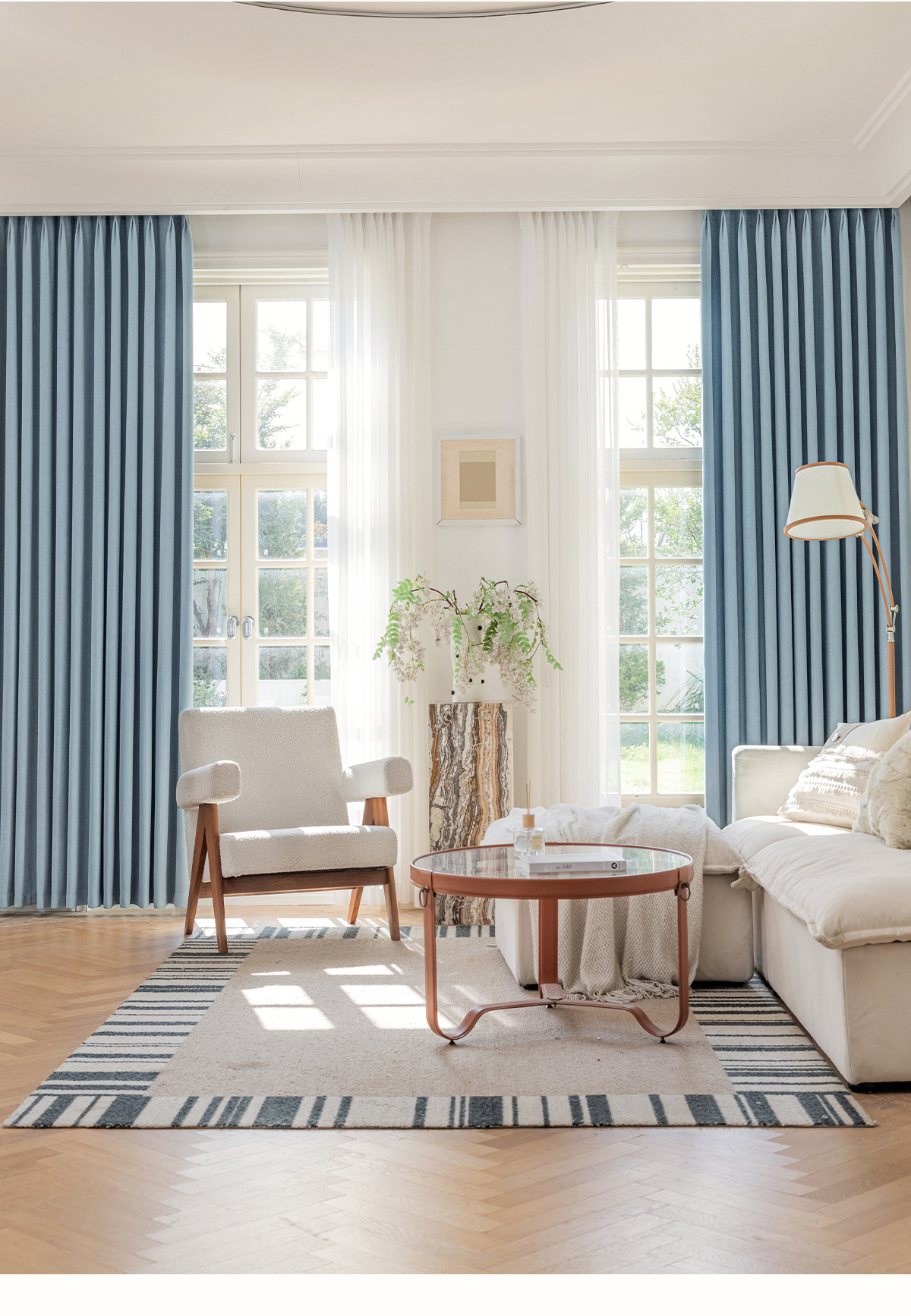 Maßgefertigte Moderne Weizenähren-Jacquard Chenille Creme Vorhänge für Wohnzimmer Esszimmer Schlafzimmer Fensterdekoration Luxuriöser Tüll Elegant – Detail 31