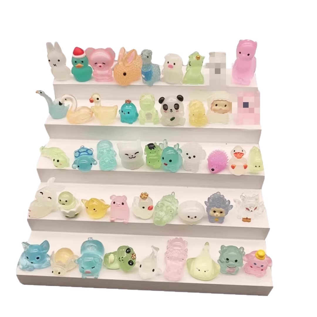 Paquete de treinta bolsas sorpresa luminosas con dibujos animados en 3D, juguetes infantiles brillantes, adornos, pequeños regalos