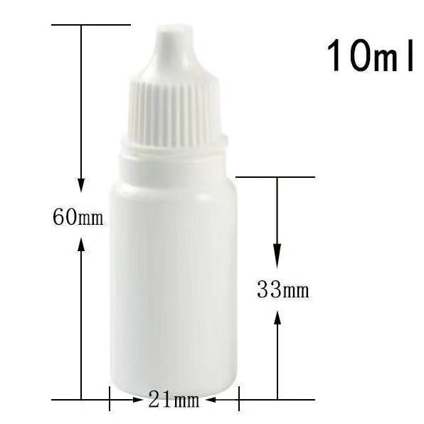 Botella de plástico de gotas oculares blancas para evitar la luz botella de muestra de embalaje botella de muestra botella de embalaje botella de medicina ocular botella de líquido de cuidado ocular botella vacía image 8