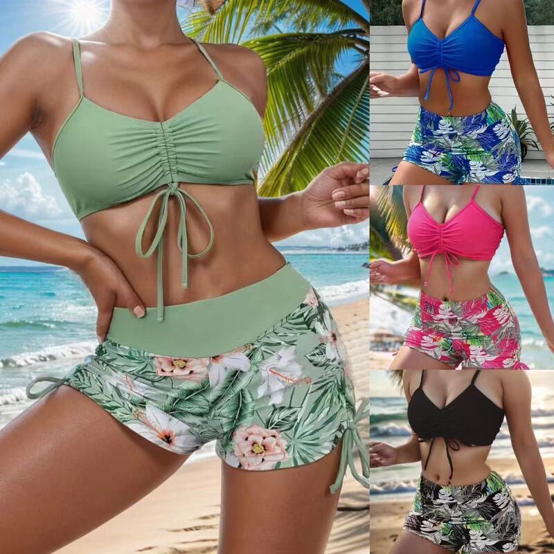 2026 European and American New Popular Cross-Border Amazon Two-Piece Bikini Plus Size Bikini Swimsuit for Women