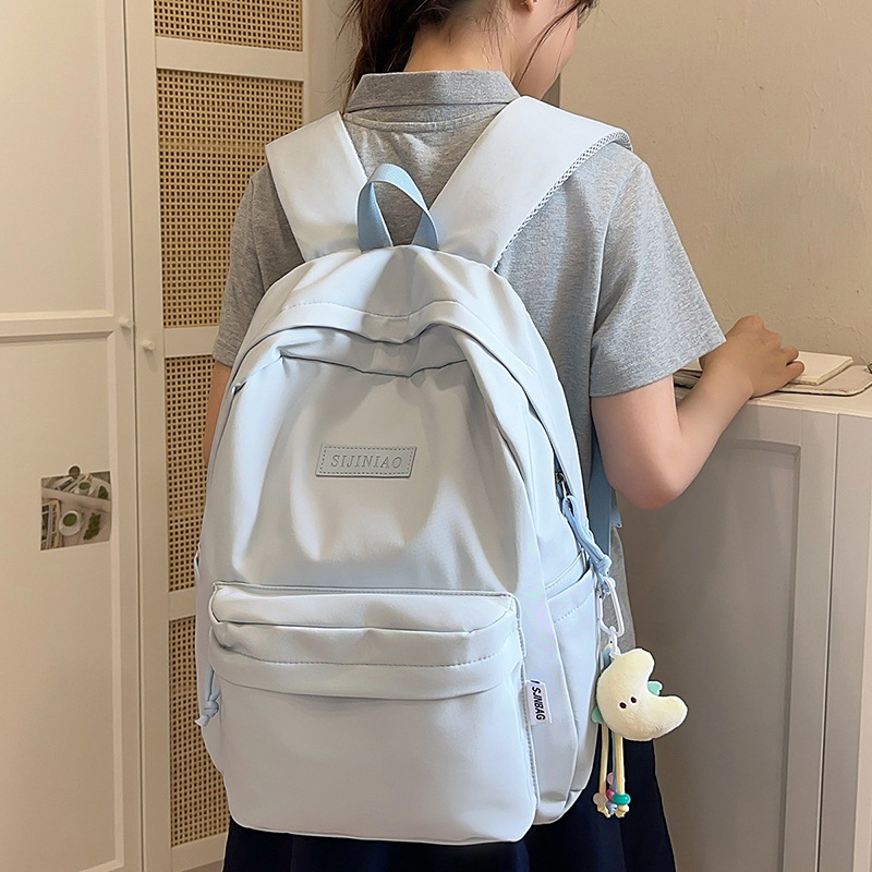남성용 백팩, 일본식 심플 크로스보더 대용량 한국형 여행 백팩, 여성용 캐주얼 트렌디 대학생 가방