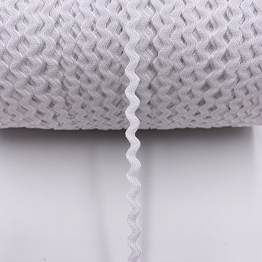 En stock tomar muestras cada tamaño 3mm ~ 3cm curvo banda lateral Ropa Decoración onda cinturón equipaje zapatos material cuerda cinturón Accesorios
